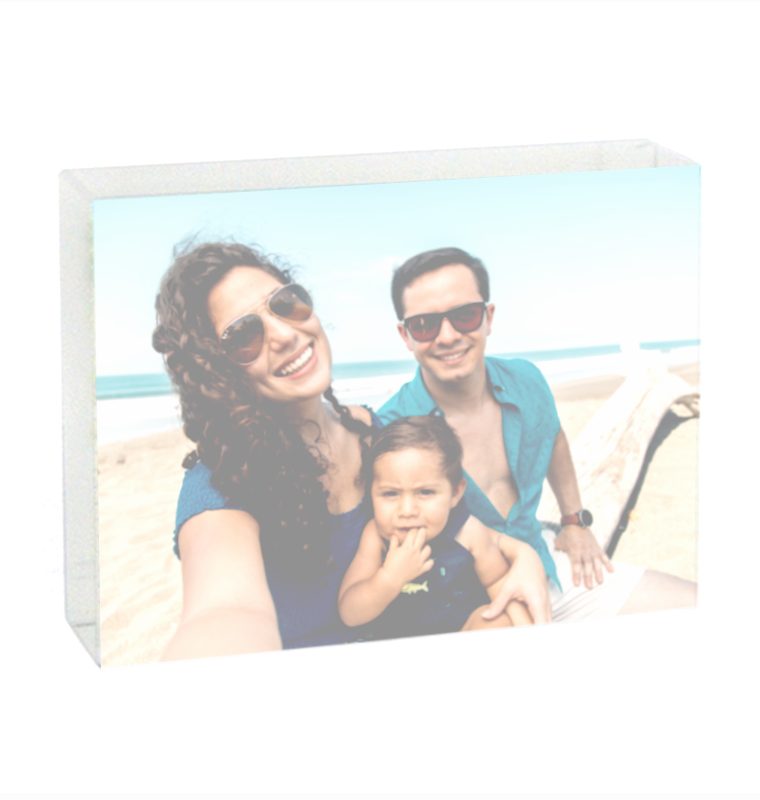 cristal rectangulo con foto