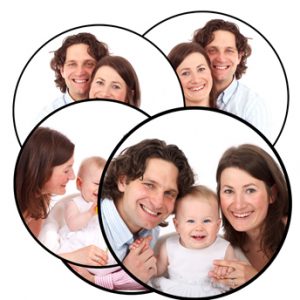 Posavasos prensado circular