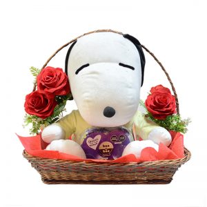 Snoopy con chocolate
