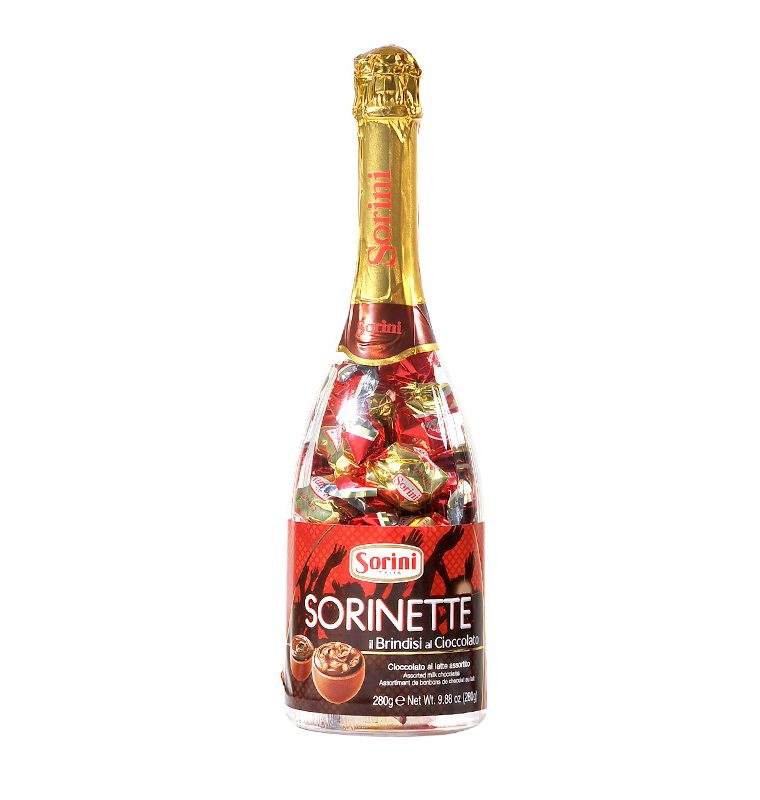 Botella de chocolates