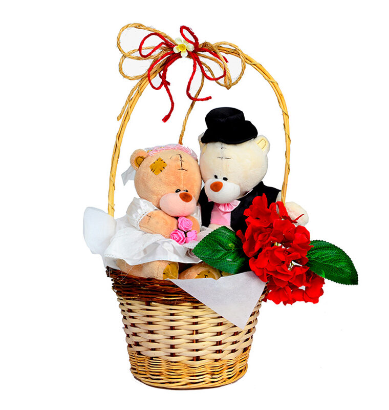 Pareja de peluches enamorada