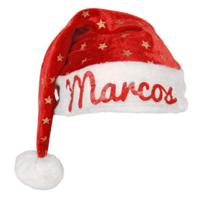 Gorro navideño personalizado.